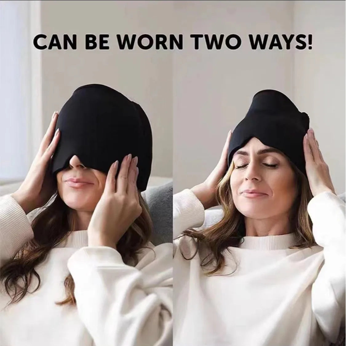 Casque Gel Thérapeutique – Soulage Migraine & Stress”