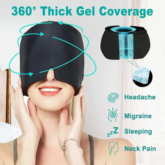 Casque Gel Thérapeutique – Soulage Migraine & Stress”